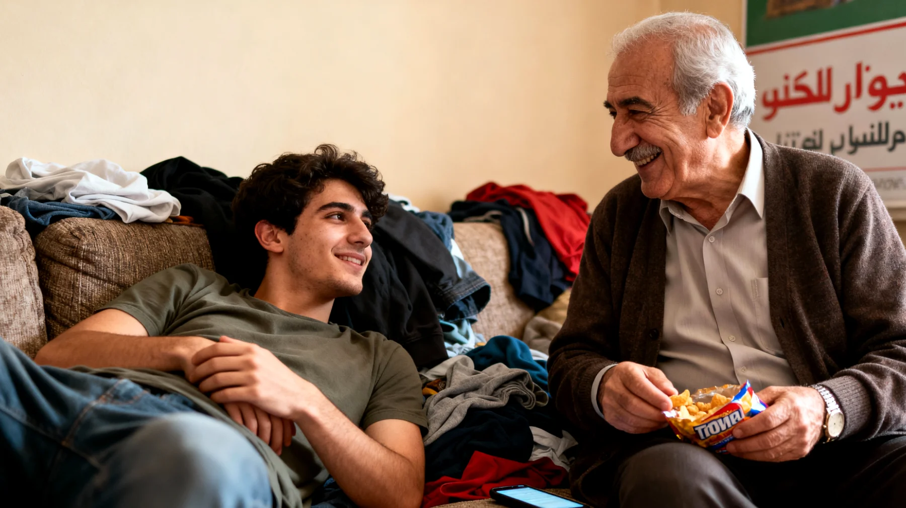 Büyükbaba, genç yetişkin torununa karşı aşırı hoşgörülü davranıyor ve her istediğini yapmasına izin veriyor, bu da torunun sorumluluk alma ve sınırları tanıma konusunda zorlanmasına yol açıyor"