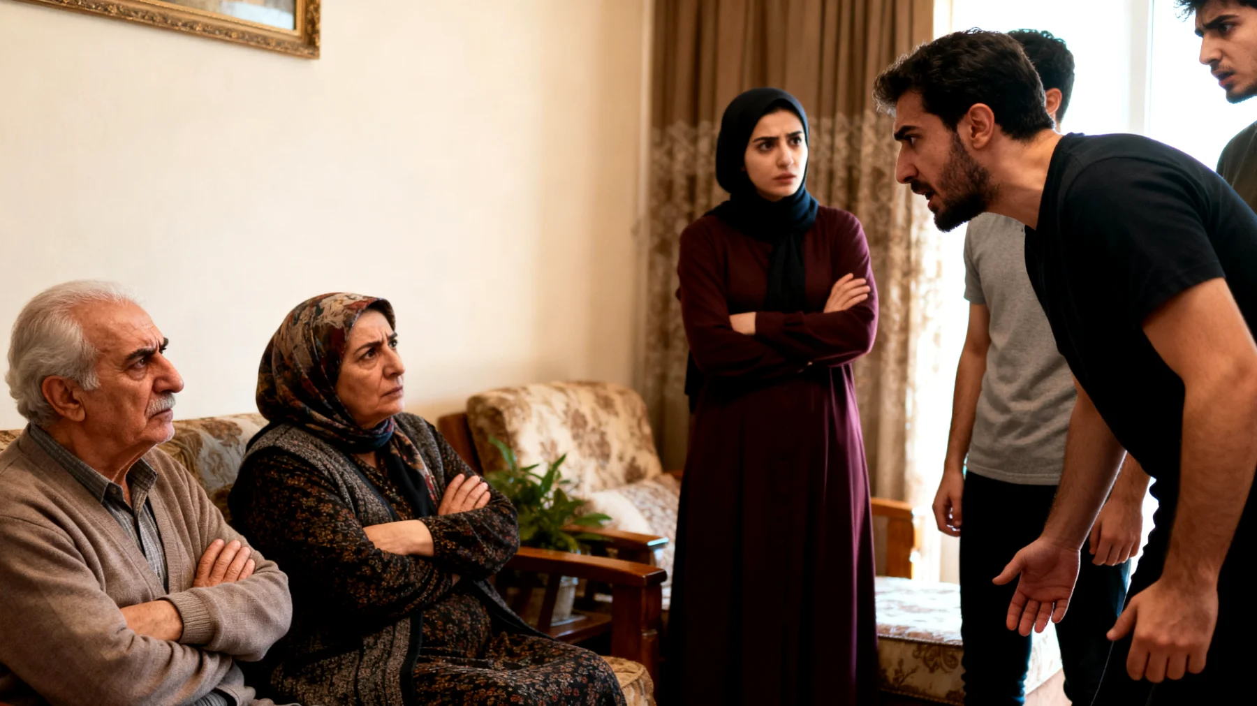 Büyükanne ve büyükbaba, genç yetişkin torunlarıyla kurallar ve sınırlar konusunda sürekli çatışma yaşıyor. Torunlar artık bağımsız olmak isterken, büyükanne ve büyükbaba hala onlara çocukmuş gibi davranıyor ve eve geliş saatleri, yaşam tarzı seçimleri ve gelecek planları konusunda kontrolcü olmaya çalışıyor."