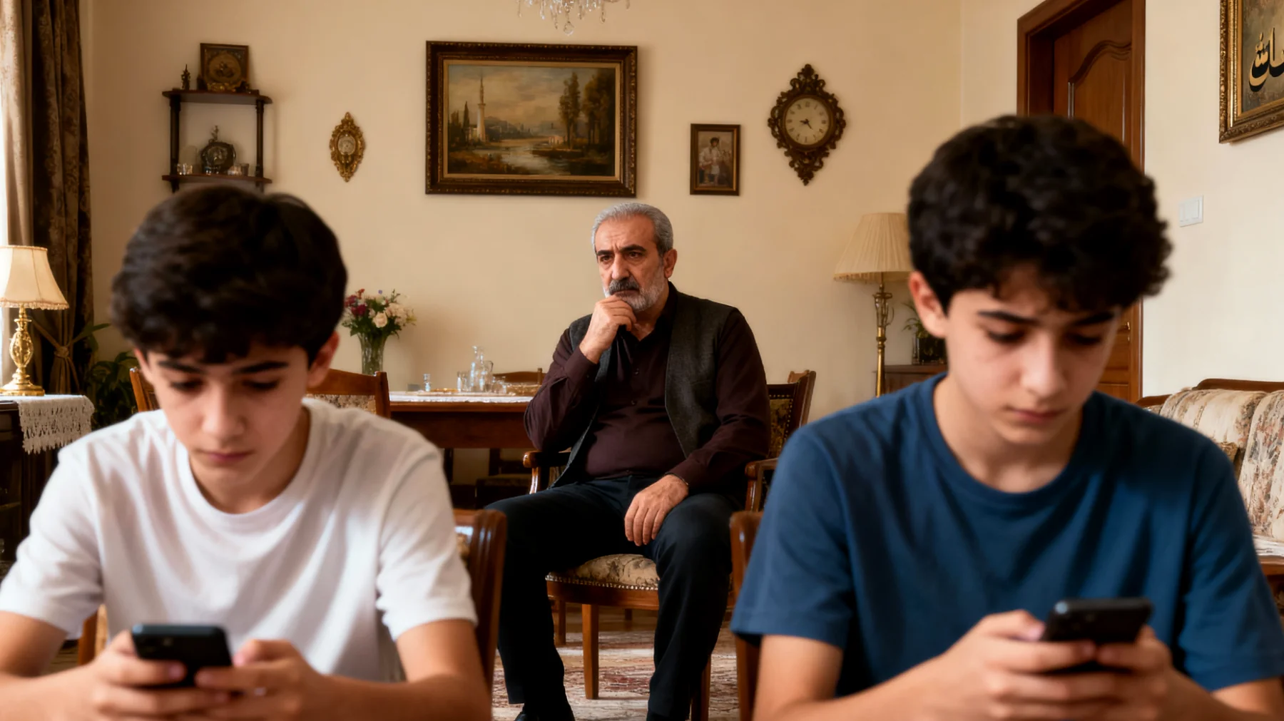 Baba, ergen çocuklarıyla birlikte geçirdiği kaliteli zamanın yetersizliğinden endişe duyuyor ve onlarla daha anlamlı bağlar kurmanın yollarını arıyor."