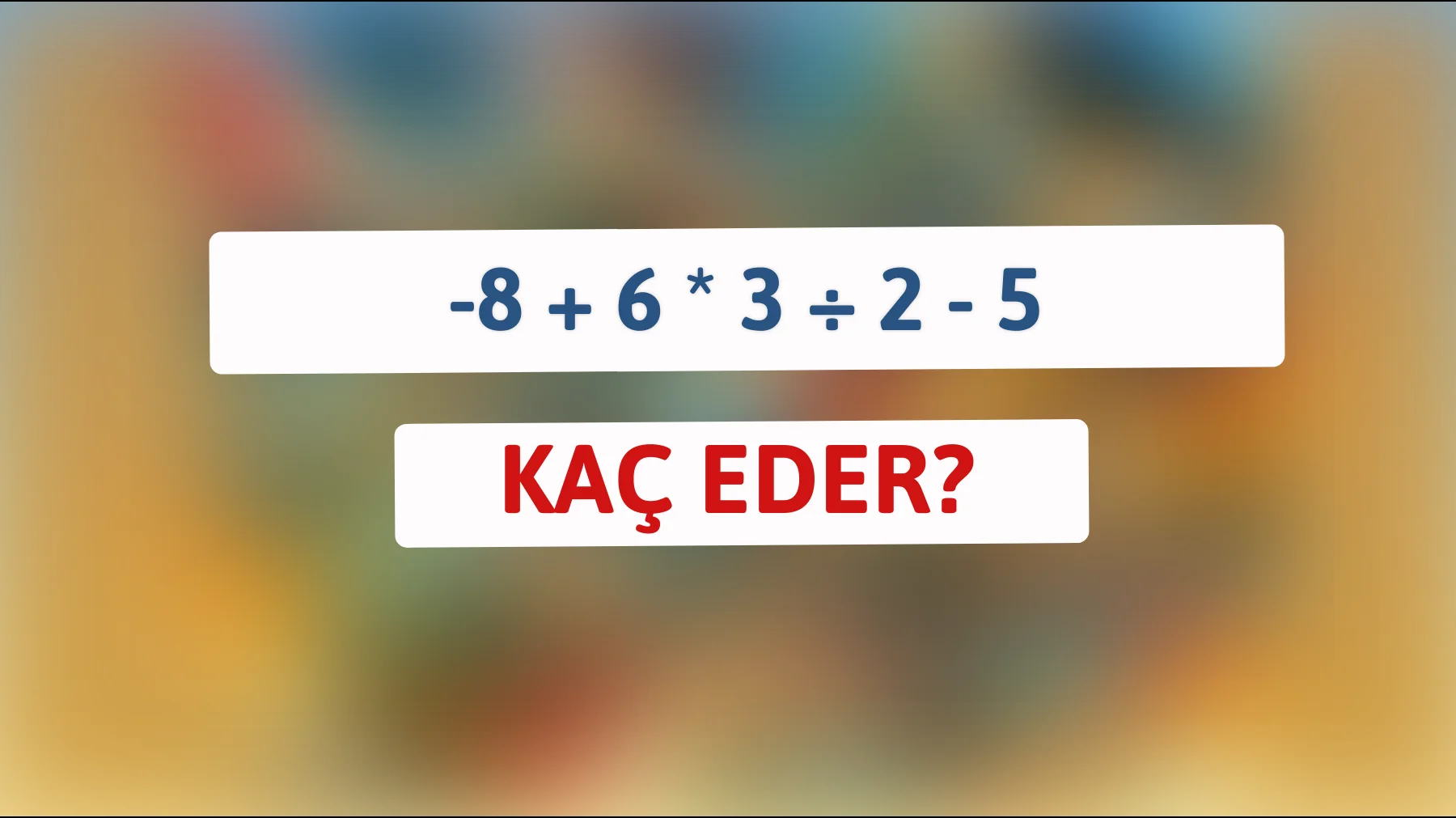 Bu zorlu matematik bilmecesini çözebilir misiniz? Dâhileri teste davet ediyoruz!"