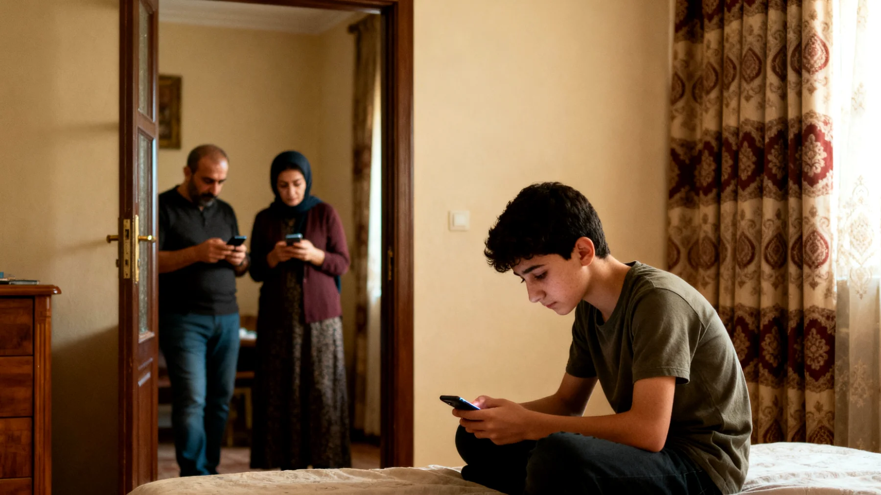 Ebeveynler ve ergenler arasında kaliteli zaman eksikliği: İş, teknoloji ve günlük rutinler nedeniyle birlikte anlamlı aktiviteler yapmak için fırsatlar azalıyor ve ilişki yüzeysel hale geliyor."