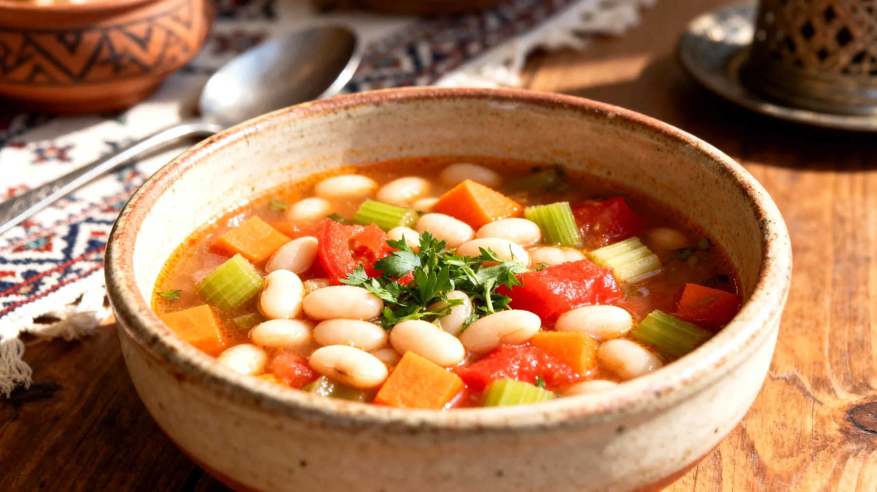Sebze Çorbası (Minestrone) - Mercimek veya Fasulye Bazlı"