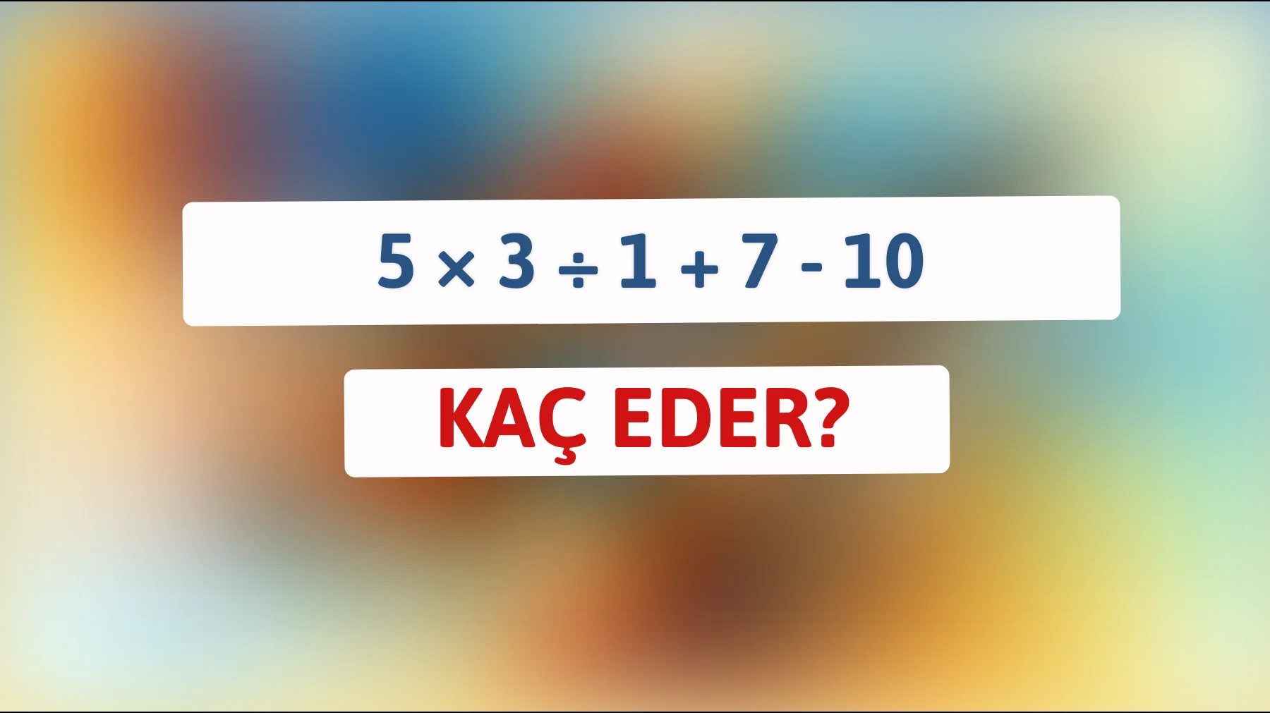 Zekanın Sınırlarını Zorla: Bu Basit Görünümlü Bilmeceyi Çözebilir misin?"